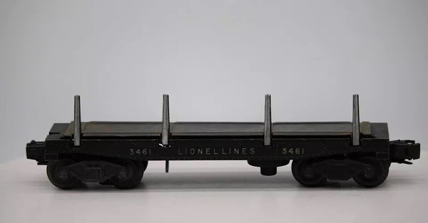 Coche de troncos de volteo lateral Lionel Lines de posguerra 3461 escala O sin probar calibre 1:48 vintage