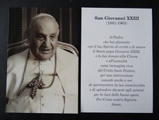 Włoski obraz nabożeństwa, list modlitewny, San Giovanni XXIII - (1881-1963)