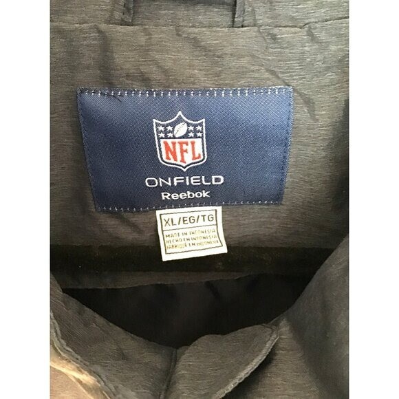 REEBOK- MENS BLUE LIGHT WEIGHT ZIP-UP CLOSURE POCKETS WINDBREAK JACKET SIZE XL thumbnail 3