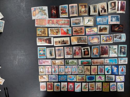 Lot de timbres russes, (CCCP) 75 tous différents pour la plupart non circulé. - Photo 1 sur 1