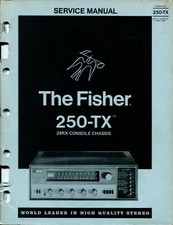 Vintage Fisher Model 250-TX 24RX Console Service Manual Beg serial 73896 