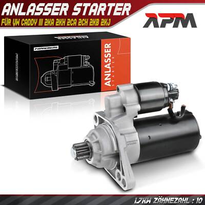 Anlasser Starter 1,7 KW für VW Caddy III 2KA 2KH 2CA 2CH 2KB 2KJ 2CB 2CJ 2.0 SDI