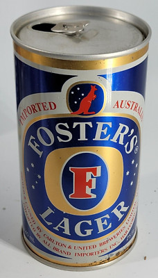 FOSTERS LAGER/Carling O'keefe Brg Co. ~ Alum/Steel 25oz. Can ~ Empty ~ Australia