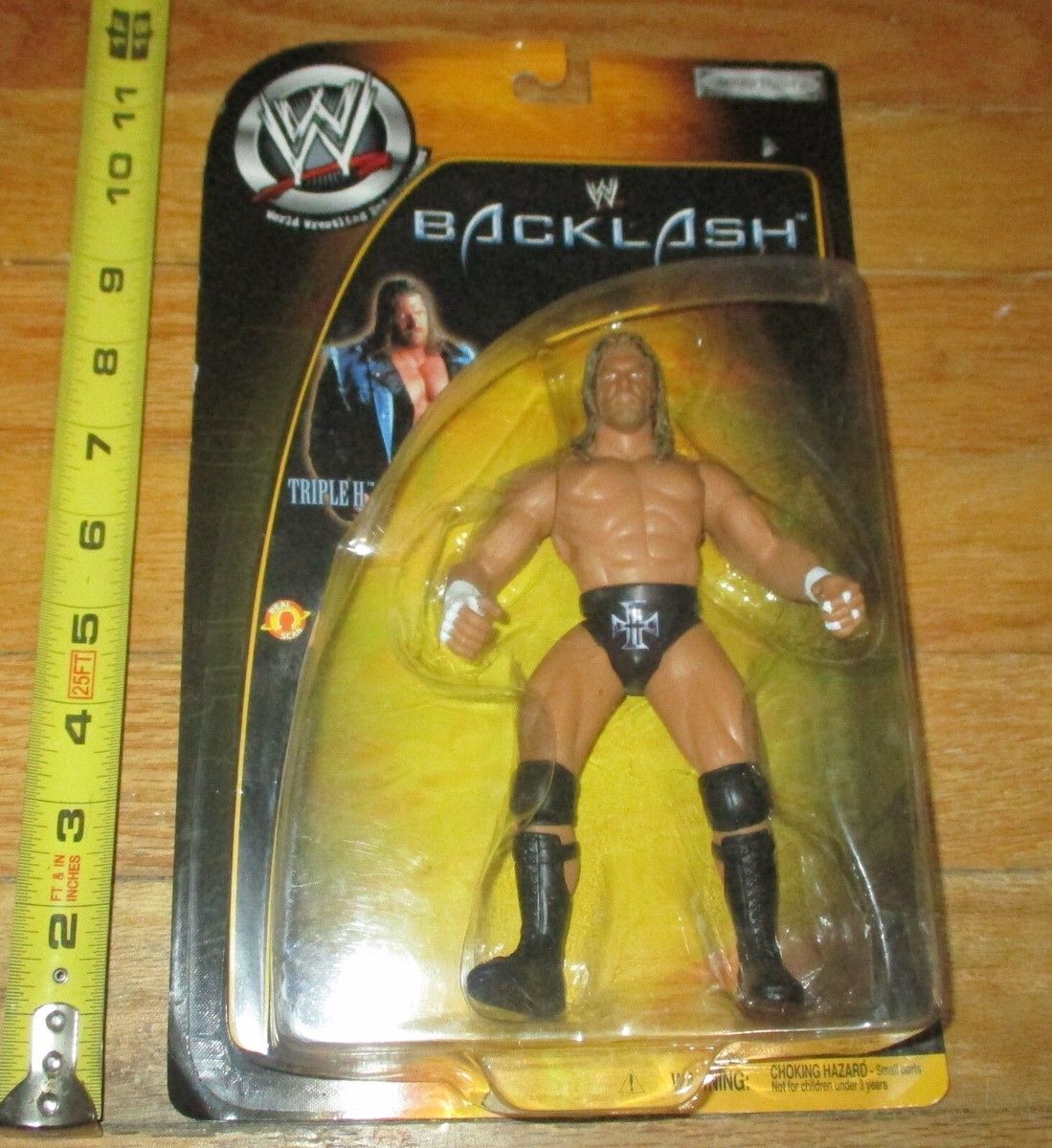 2001 WWF WWE Jakks Triple H HHH Wrestling figure Backlash Series 1