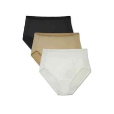 Vanity Fair Radiant Women's Small/ 5 Undershapers Hi-Cut Brief Underwear, 3 Pair