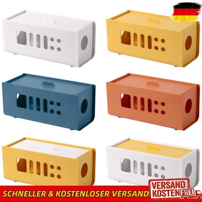 Socket Power Cord Organizer Box 8 Outlet Holes Shockproof for Hide Power Strips