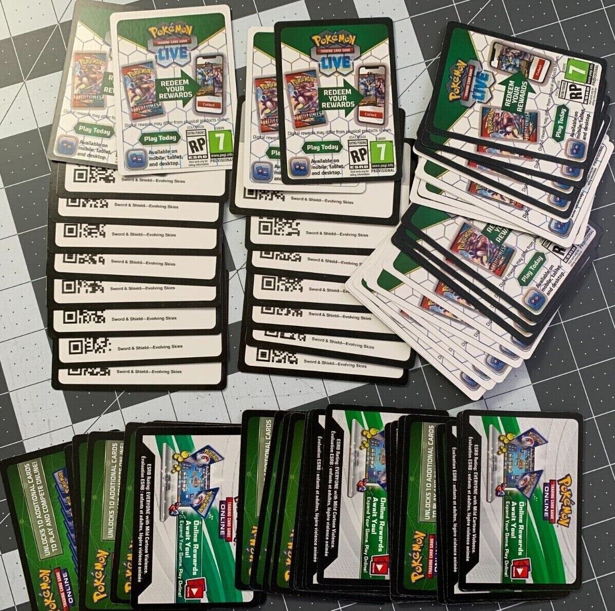 20 for $2 Pokemon TCG Live unused online Code cards - See Description!