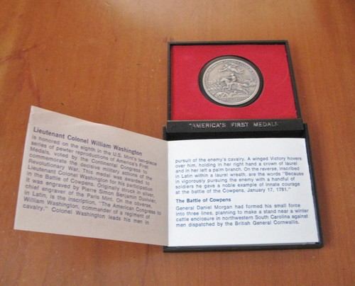 Primeras medallas de la Batalla de Cowpens de Estados Unidos como nueva teniente coronel William Washington - Imagen 6 de 10