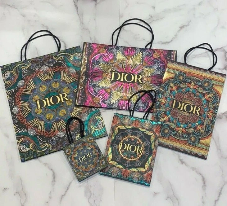 BRAND NEW, RARE & LIMITED EDITION Authentic Dior 2020 Holiday Toile Gift Bags