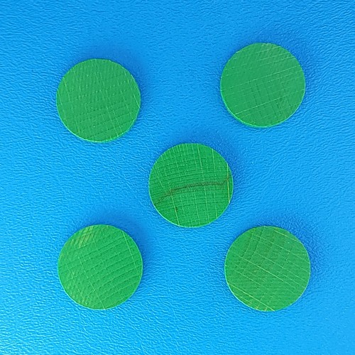 Juego de mesa Agricola 5 discos de familia madera verde pieza de juego de repuesto - Imagen 2 de 5