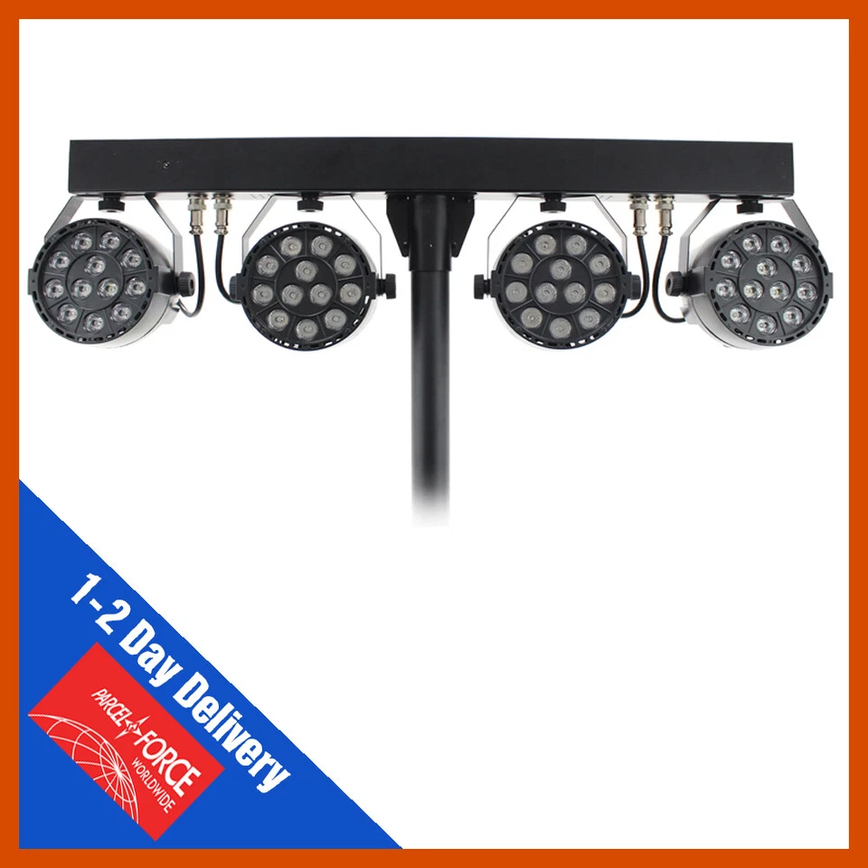 Equinox MicroPar Bar System All-in-One T-Bar LED DMX Par DJ Disco Lighting Kit - Image 2 of 4
