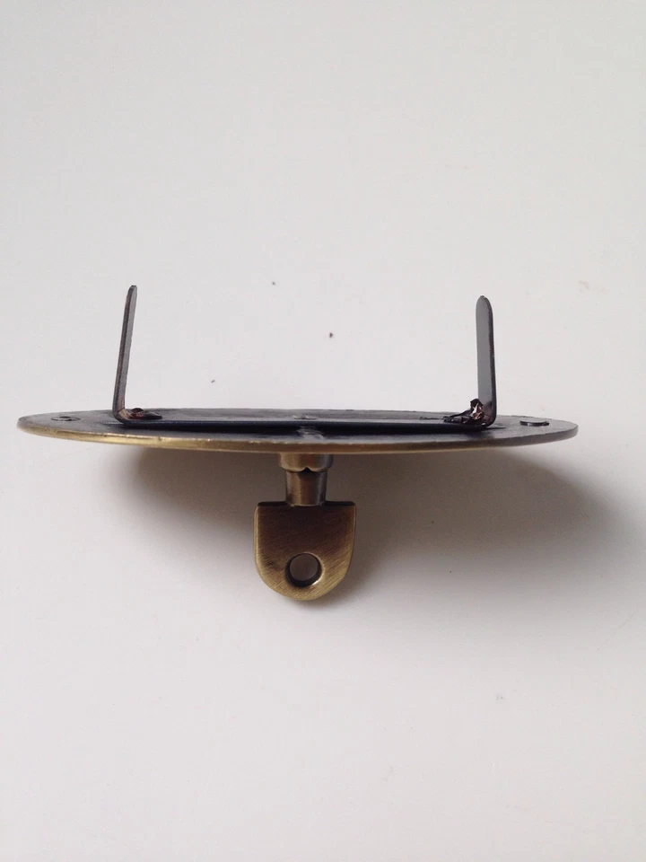 Large Mulberry-type Handbag Padlock, Turnlock, Clasp Antique Brass BOTTOM ONLY — 第 2/2 张图片