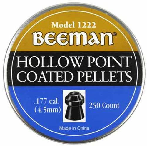 MARKSMAN PRODUCTS Marksman Beeman 250 PACK of .177 Caliber HOLLOW POINT PELLETS All Purpose 1222