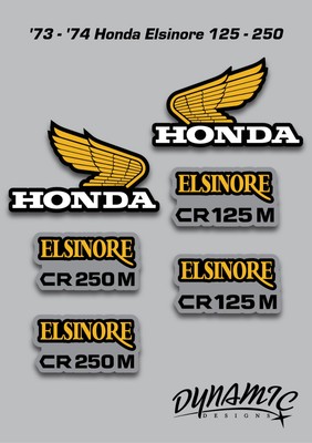'73 - '74 Honda Elsinor 125 - 250 Decal Set