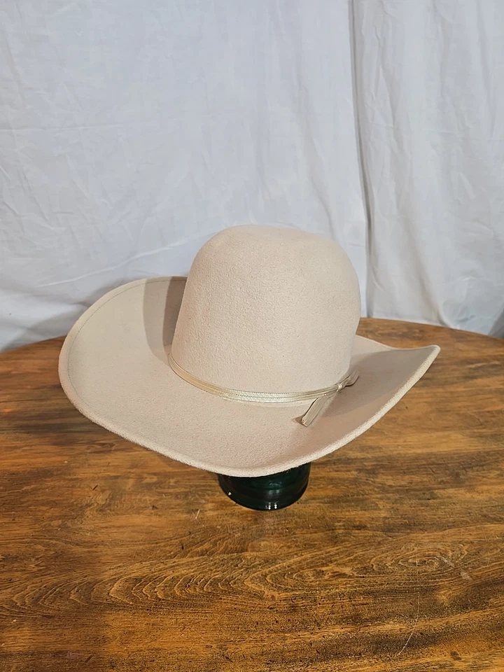 Sombrero de vaquero de lana Western Wrangler vintage talla 7 1/8 Foto 3 de 4