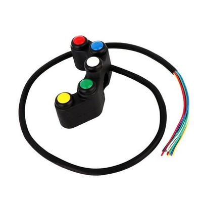 Universal Motorrad 22mm Push Button Schalter Nebel Lampe Kopf Licht Auf Aus