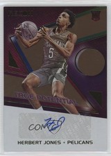 2021-22 Panini Recon True Potential Signatures Gold 6/10 Herbert Jones Auto 03x6