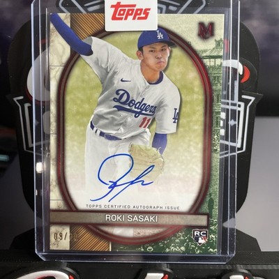 Roki Sasaki Rookie Auto, 9/20 Ruby Archival, 2025 Topps Museum Collection, LAD