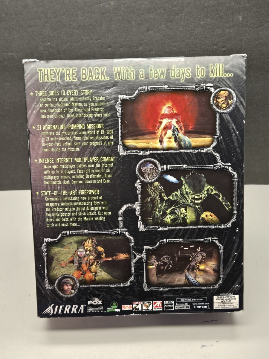 Aliens Versus Predator 2 (PC, 2001) for sale online | eBay