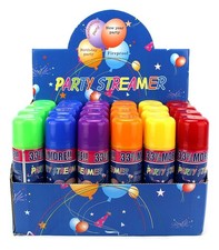 24 Pcs Colorful Party Streamer Spray String - Fun Party Supplies for Kids Events