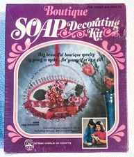 Vtg 1972 Craft Master PINK PARADISE Sweetheart SOAP Decorating Kit General Mills