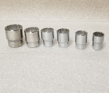 Armstrong Armaloy 3/8"-Drive 12-Pt (6-Pc) Fractional Socket Set Made in USA