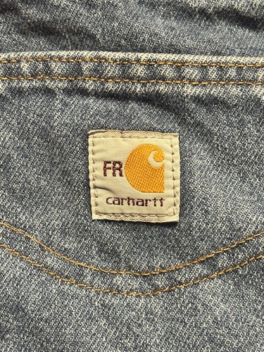 Carhartt FR Jeans Mens 36x30* Blue Flame-Resistant Relaxed Work Denim - Picture 2 of 16