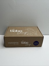 THE BOBA WRAP Baby Carrier Newborn Sling Up 35 lbs Serenity Dark Blue Open Box
