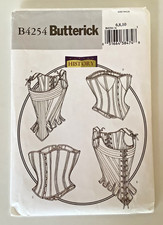 Butterick B4254 Making History Corset. Size 6-10. View C D Cut. View A B Uncut.