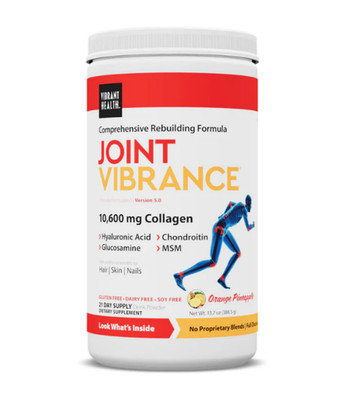 Vibrant Health Joint Vibrance 10,600 mg Collagen Orange Pineapple 13.7 oz