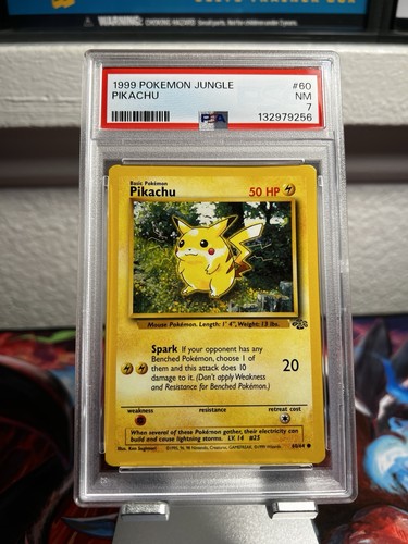 Pikachu (Unlimited) graded PSA 7 for sale on eBay
