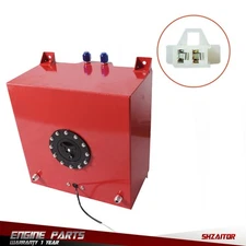 Aluminum Racing Drift Universal 10 Gallon 40L Fuel Cell Tank W/ level sender red