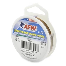 Fishing Wire Surfstrand Micro Ultra, Bare 1x19 Stainless Steel Leader Wire, 2...