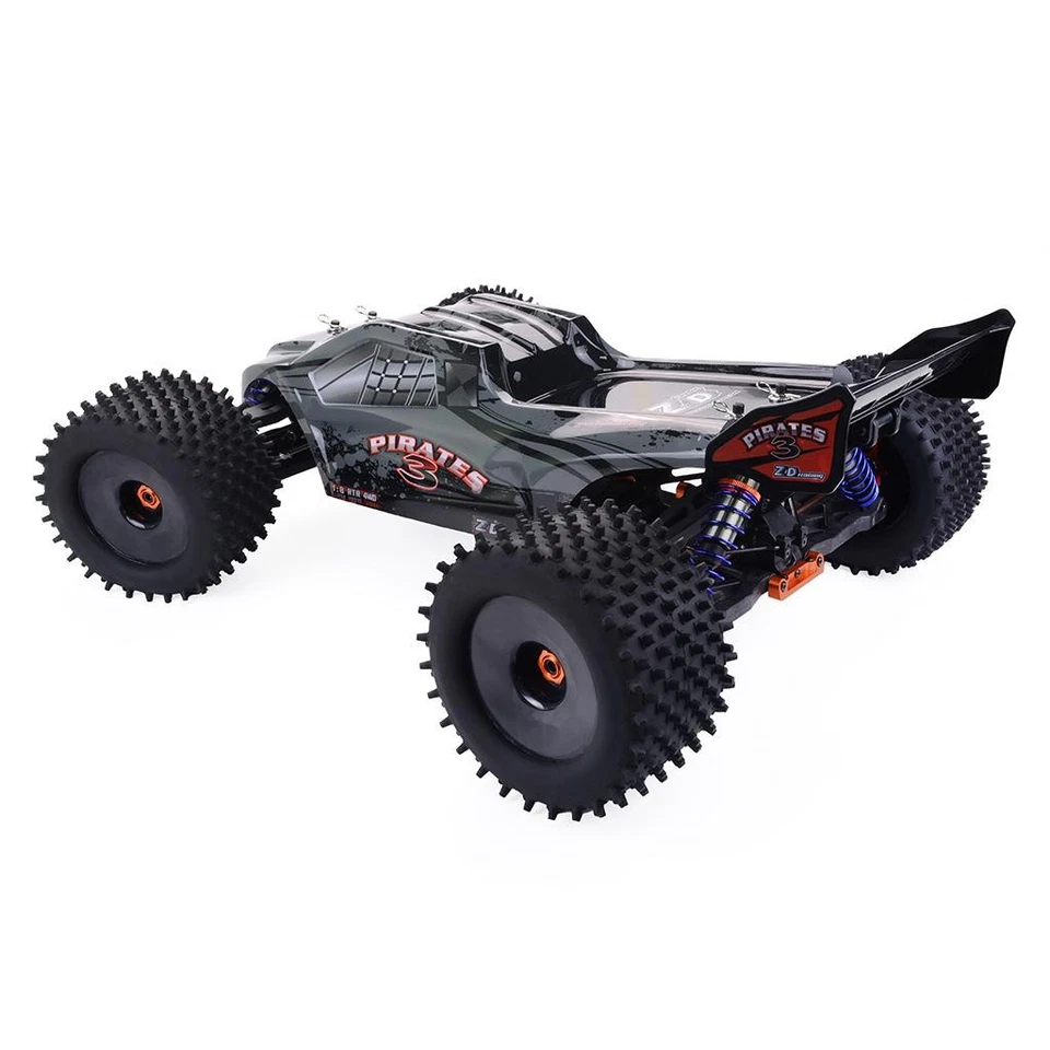 1/8 Drift Electric RC Racing Truck 4WD 80KM/H Truggy 9021 V3 Metal Chassis Steel - Image 4 of 4