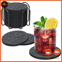 Untersetzer Filz Rund 12Er Set 10Cm FüR GläSer GeträNke Zuhause BüRo