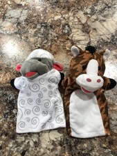 Melissa  Doug Farm Friends Hand Puppets Set of 2 - Horse, Sheep,
