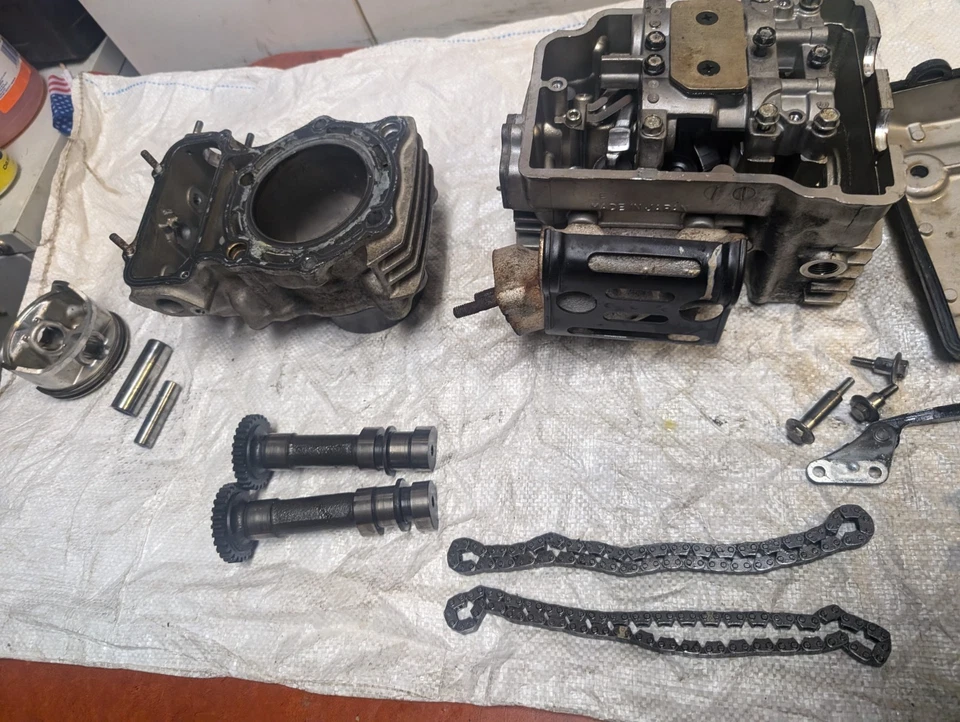 Kawasaki Vulcan 750 1989 motor delantero culata extremo superior levas OEM 86-06 Foto 3 de 4