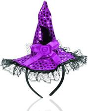 Witch Headband Cute Witch Hat Halloween Witch Headpiece Witches Headband for Wom
