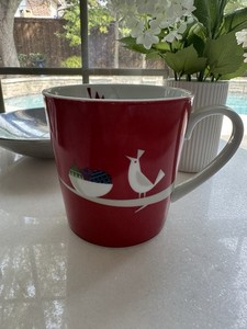 NICE 2011 STARBUCKS PARTRIDGE BIRD CHRISTMAS MUG 16 oz. GREAT RED COLOR!
