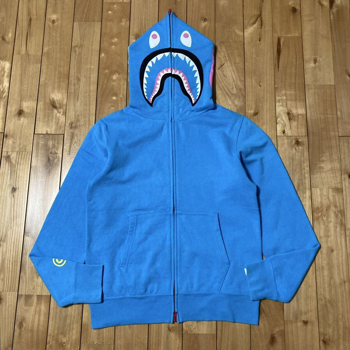BAPE Neon Shark Full Zip Hoodie a bathing ape NIGO Size M | eBay