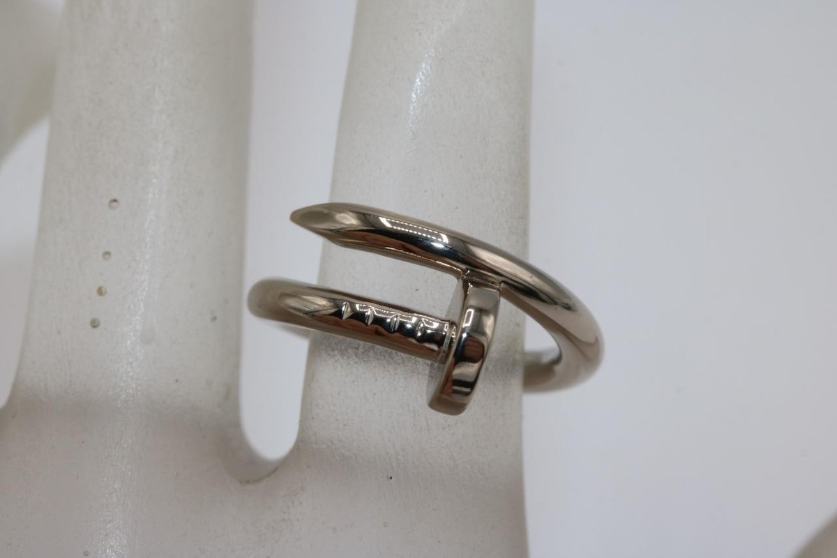 Cartier 18K White Gold Juste un Clou Ring Classic Size 46=3.5 US 