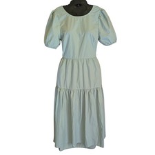 Urban Outfitters Midi Dress Women M Cottagecore Prairie Boho Open Back Tiered
