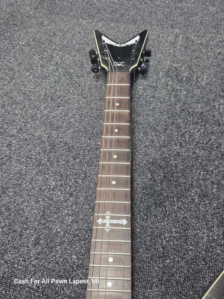 Guitarra eléctrica de 6 cuerdas Dean Bret Michaels Signature Z White Explorer Foto 4 de 4