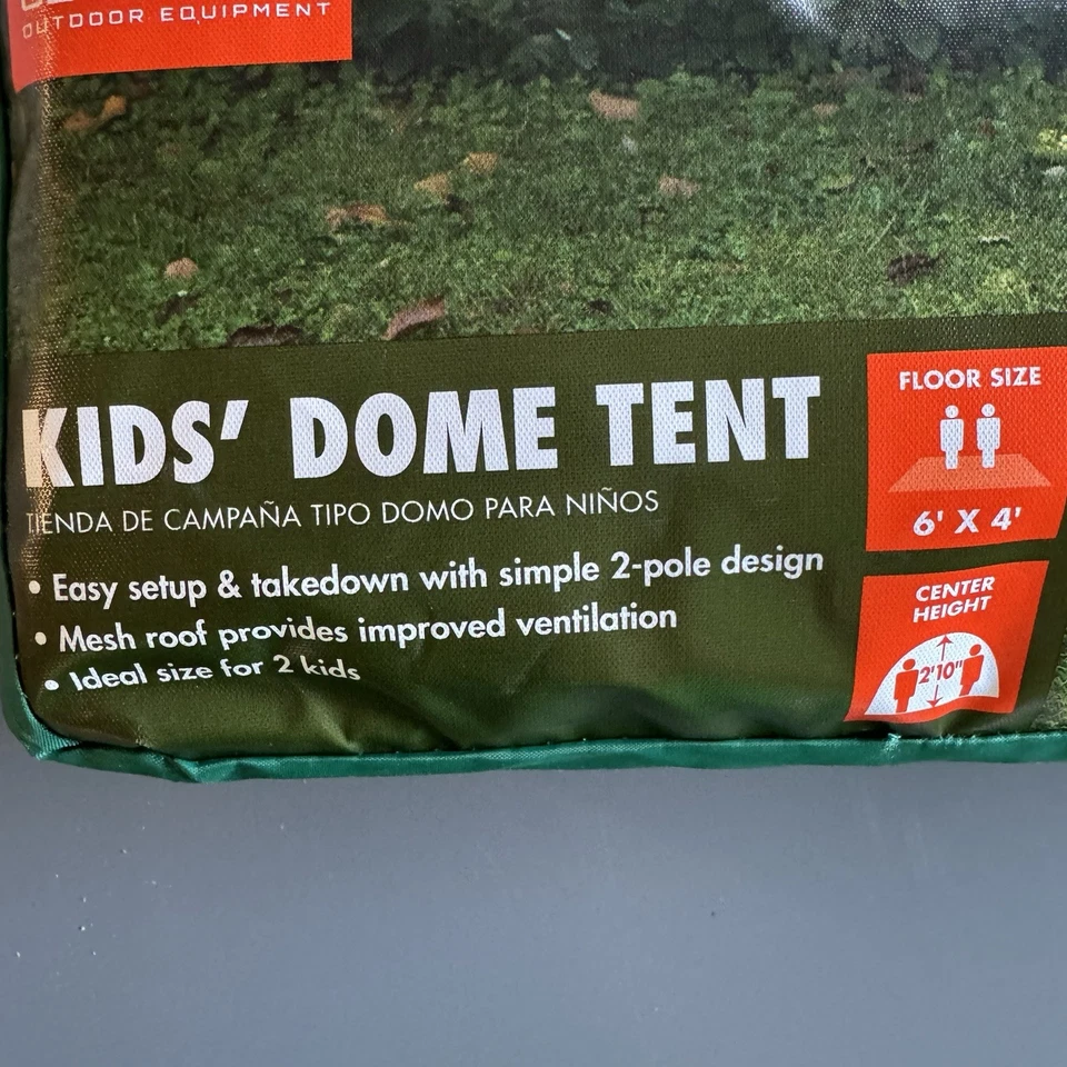 Ozark Trail, tenda cúpula infantil, 6' x 4' x 34", 6 lb. Ideal para 2 crianças - Imagem 2 de 4