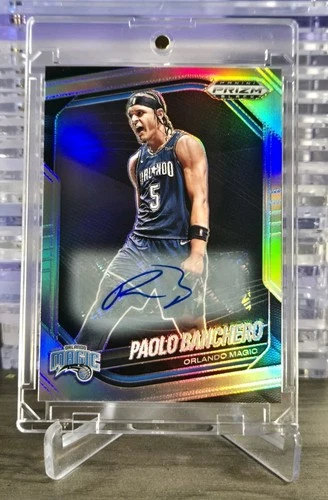 Paolo Banchero 2024 Panini Prizm Black #117 Silver Auto