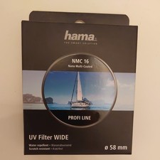 NEU Hama Profi Line UV Nano 58mm Filter Objektivschutz NMC 16 UV Filter Wide