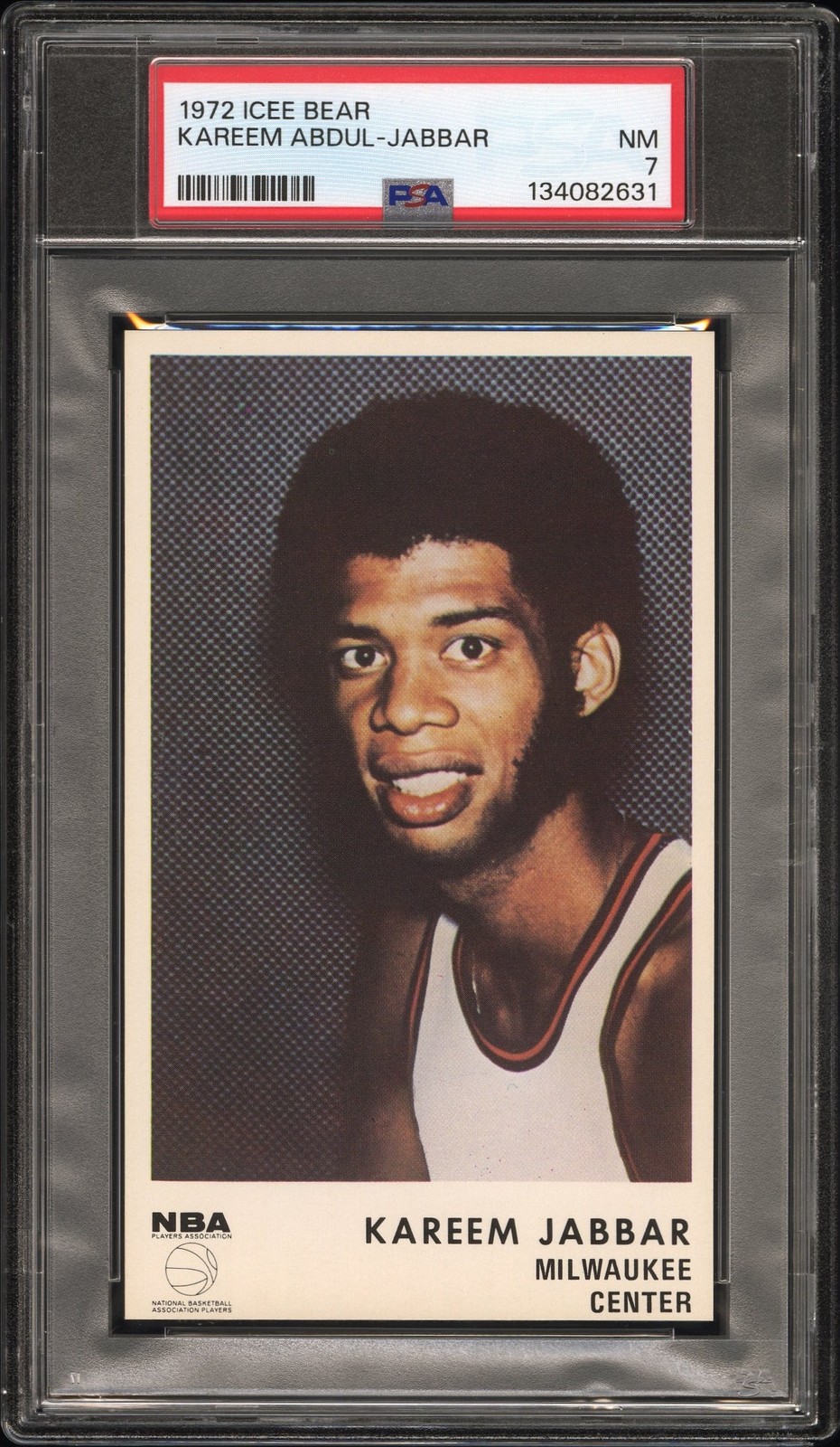 1972 ICEE BEAR KAREEM ABDUL-JABBAR PSA 7