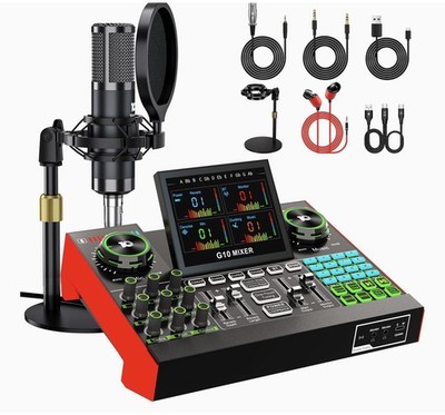 Tenlamp G10 Gaming Audio Mixer, Audio Interface, Brand New | eBay