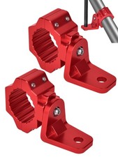 UTV Flag Whip Mounts for 1.75-2in Roll Cage/Bar, Red CNC Al, 2PCS  Holds fla...