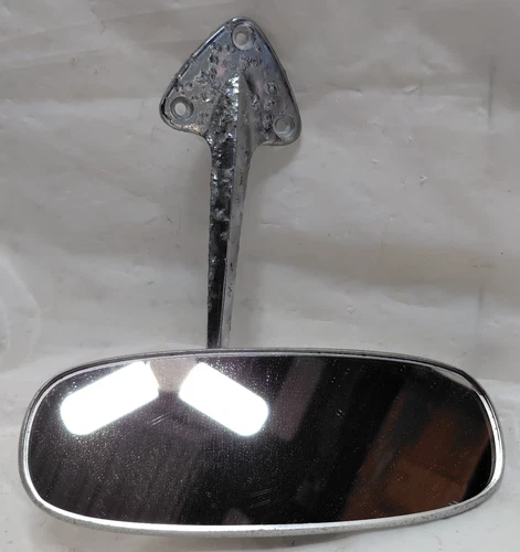 65-67 VOLKSWAGON BEETLE BUG OEM USED REAR VIEW MIRROR CHROME 113857511C